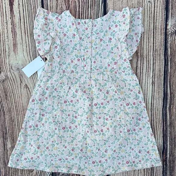 Chelsea & Violet Pink Floral Kids Dress - Picture 5 of 9